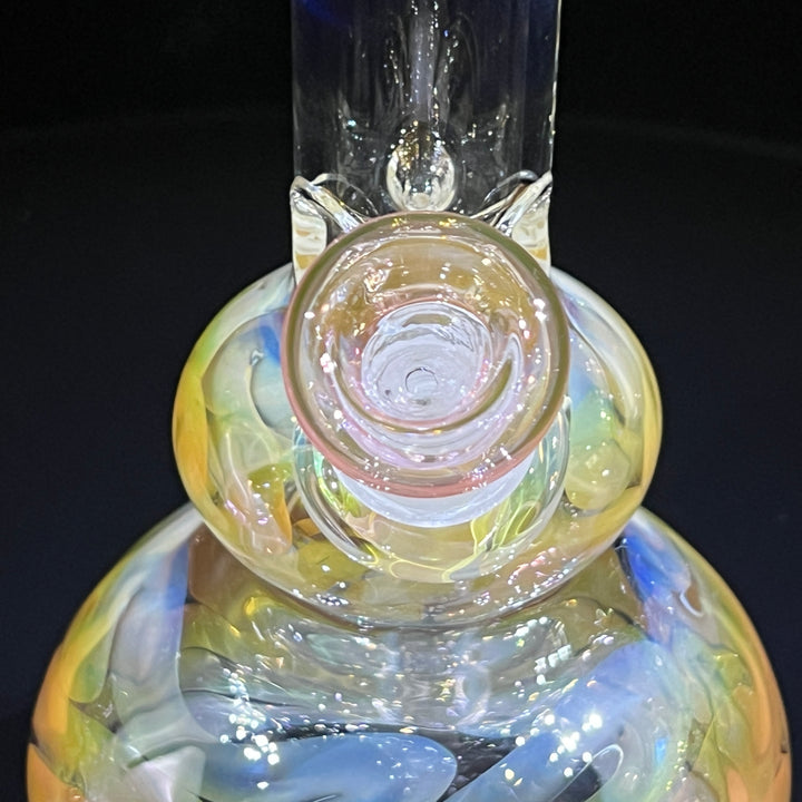 9.5" Fumed Double Bubble Bong Glass Pipe Mary Jane's Glass