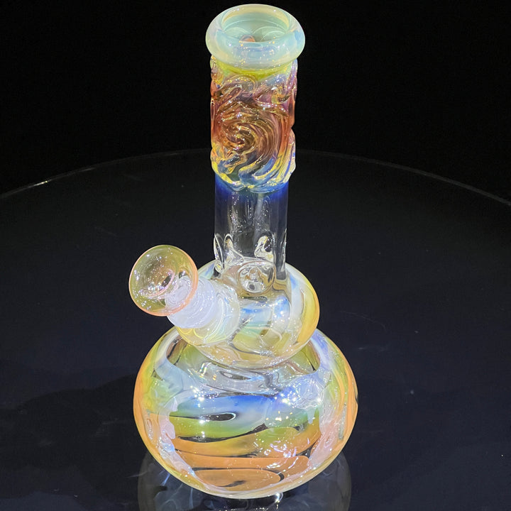 9.5" Fumed Double Bubble Bong Glass Pipe Mary Jane's Glass