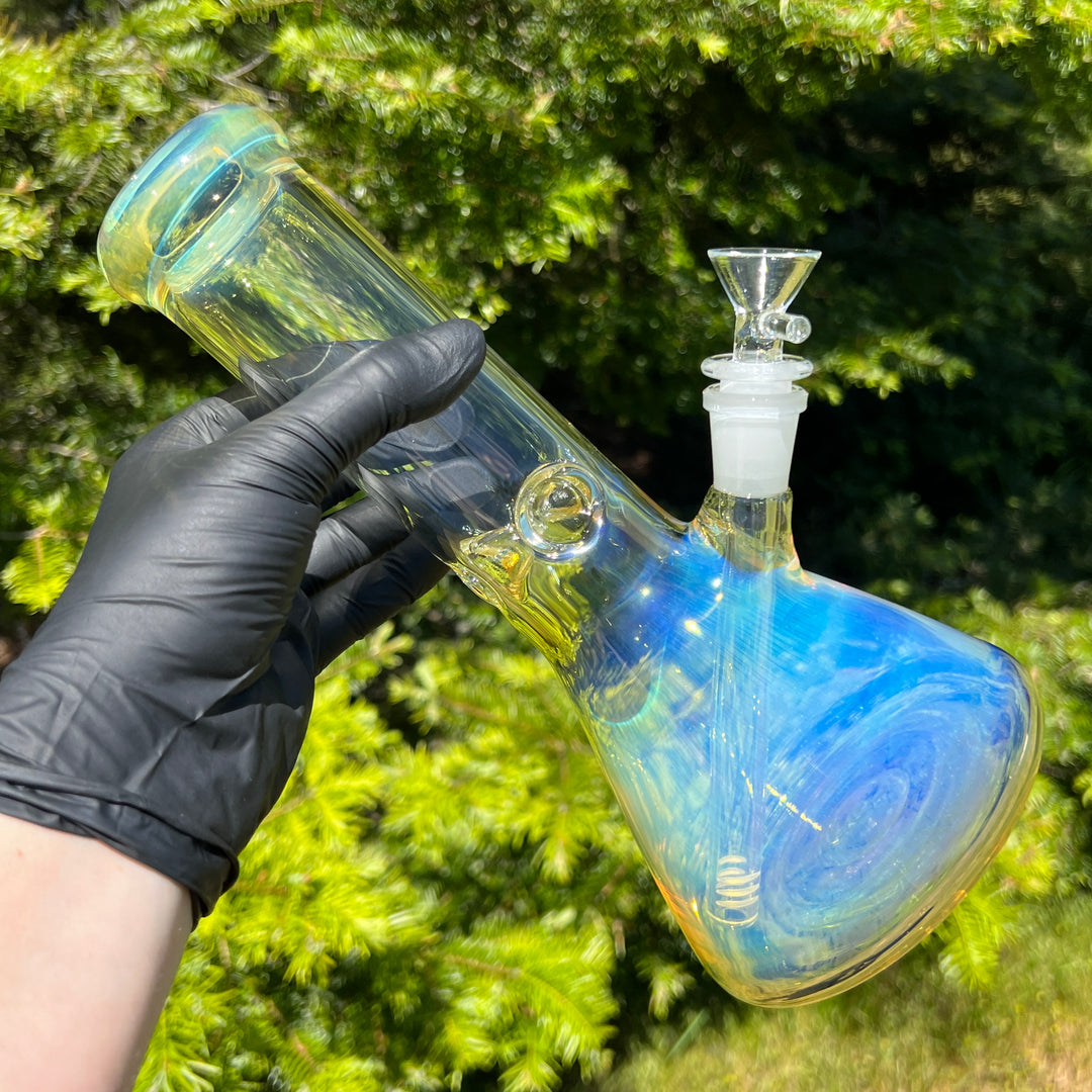 50 X 5 Fumed Beaker Bong 10" Glass Pipe TG   