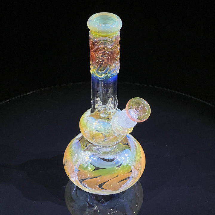 9.5" Fumed Double Bubble Bong Glass Pipe Mary Jane's Glass