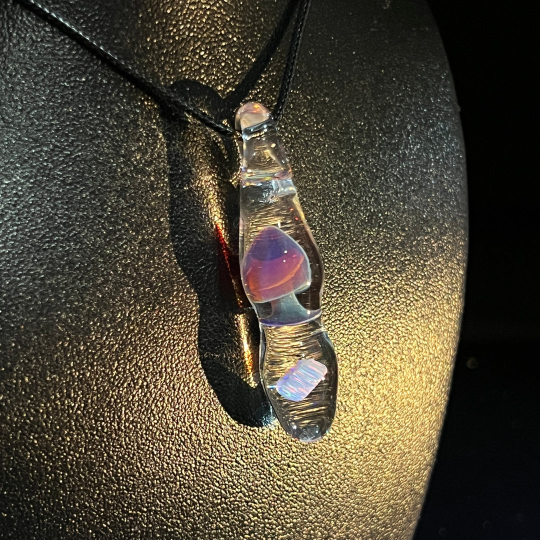 Fancy Mushroom Opal Drop Pendant Glass Pipe Beezy Glass   