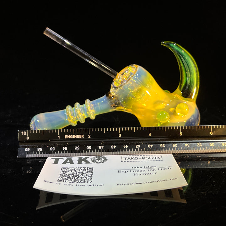 Exp Green Ion Hash Hammer Glass Pipe Tako Glass   