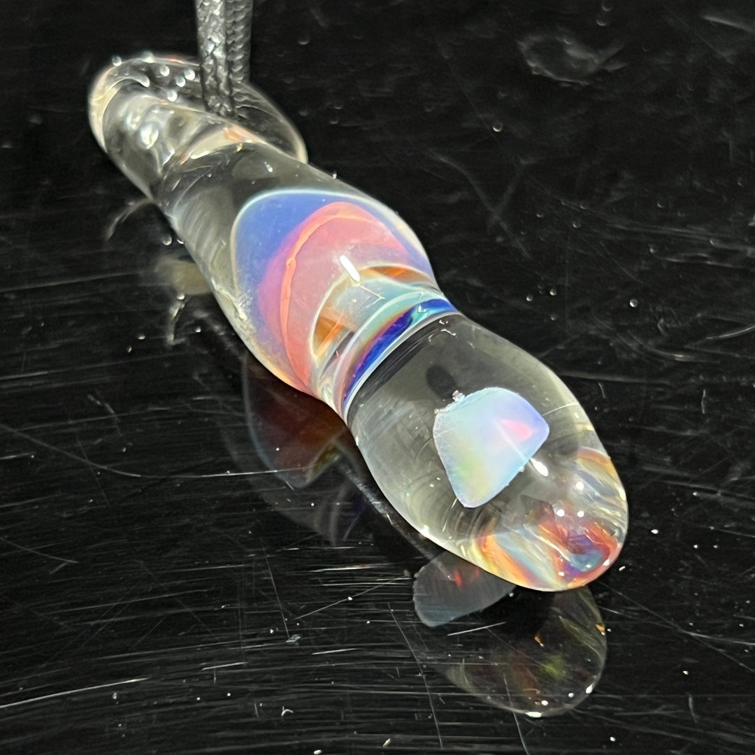 Fancy Mushroom Opal Drop Pendant Glass Pipe Beezy Glass   