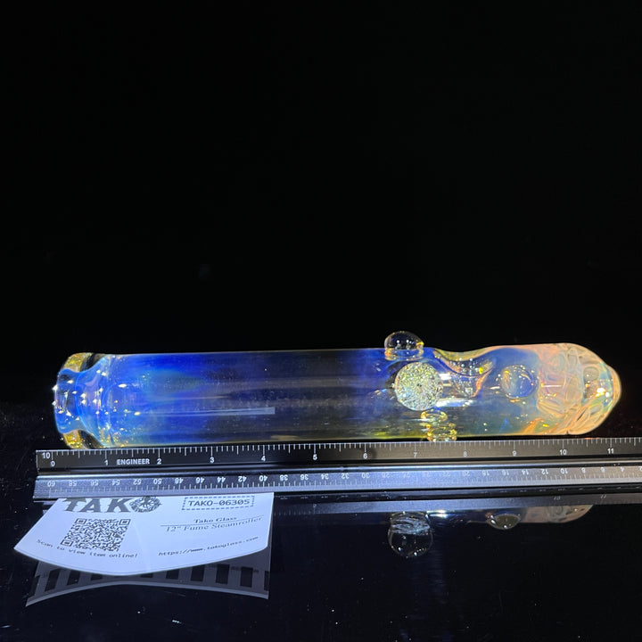 12" Fume Steamroller Glass Pipe Tako Glass   