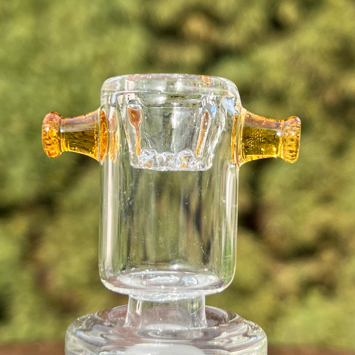 10" Fume Straight Tube Bong + Pullslide Combo Glass Pipe TG   