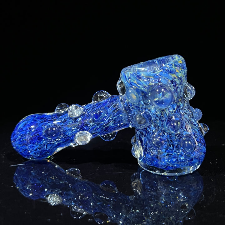 Ocean Blue Marble Hammer + Case Combo Glass Pipe TG   