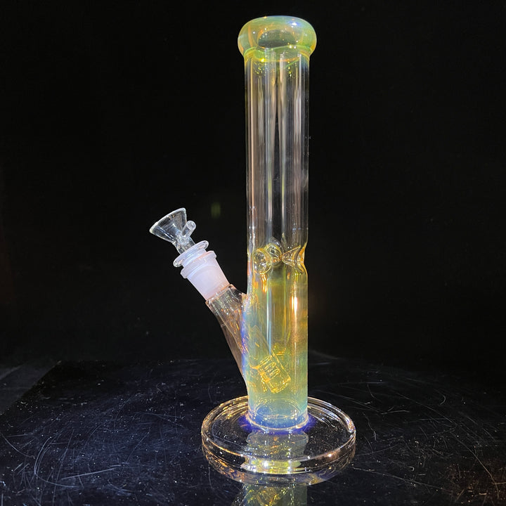 10" Fume Straight Tube Bong Glass Pipe TG   