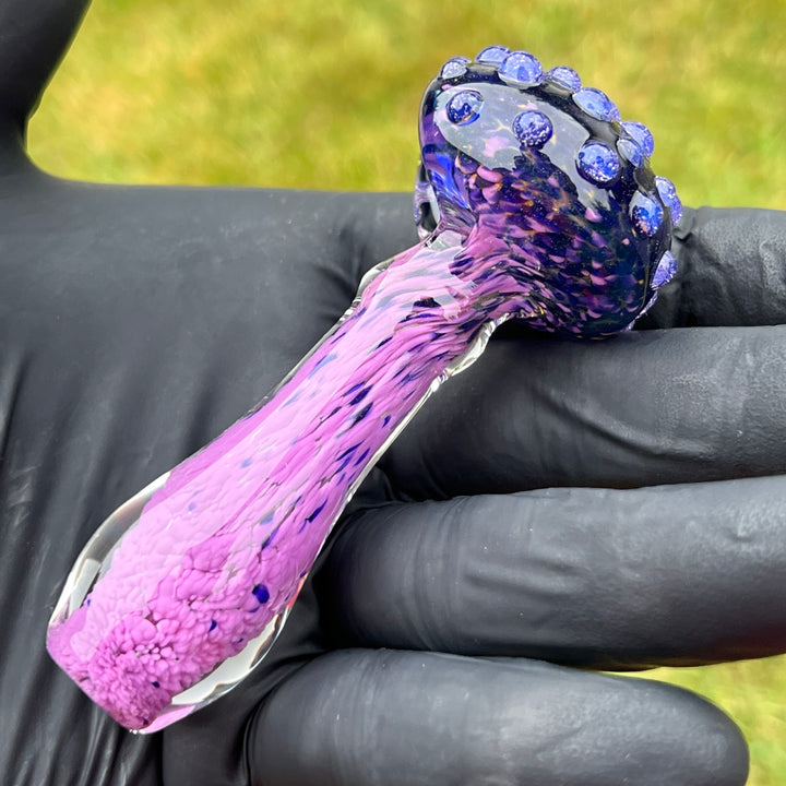 Purple Magic Dotted Pipe Glass Pipe Beezy Glass   