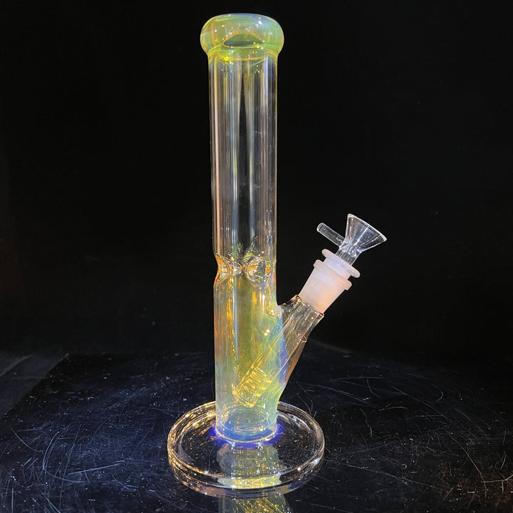 10" Fume Straight Tube Bong Glass Pipe TG   