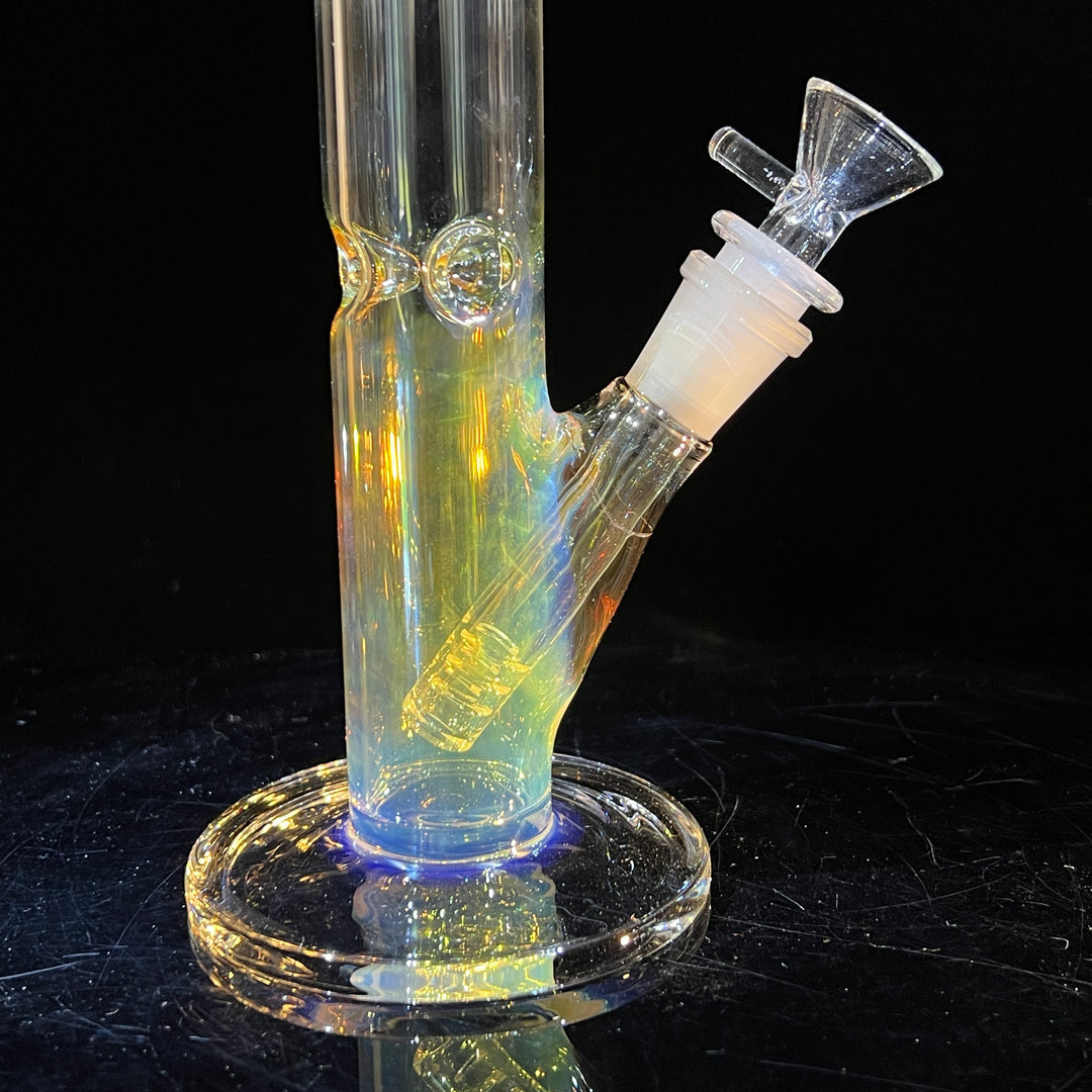 10" Fume Straight Tube Bong Glass Pipe TG   