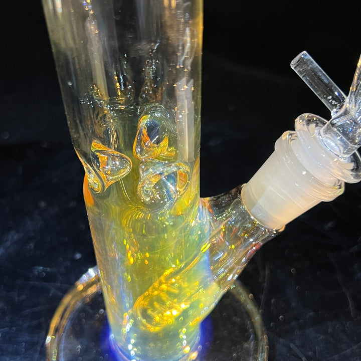 10" Fume Straight Tube Bong Glass Pipe TG   