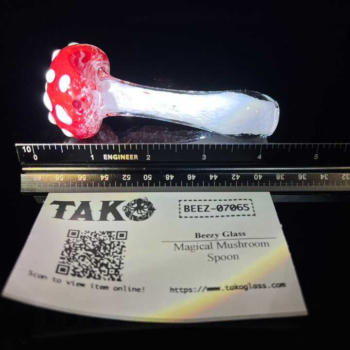 Magical Mushroom Spoon Glass Pipe Beezy Glass   