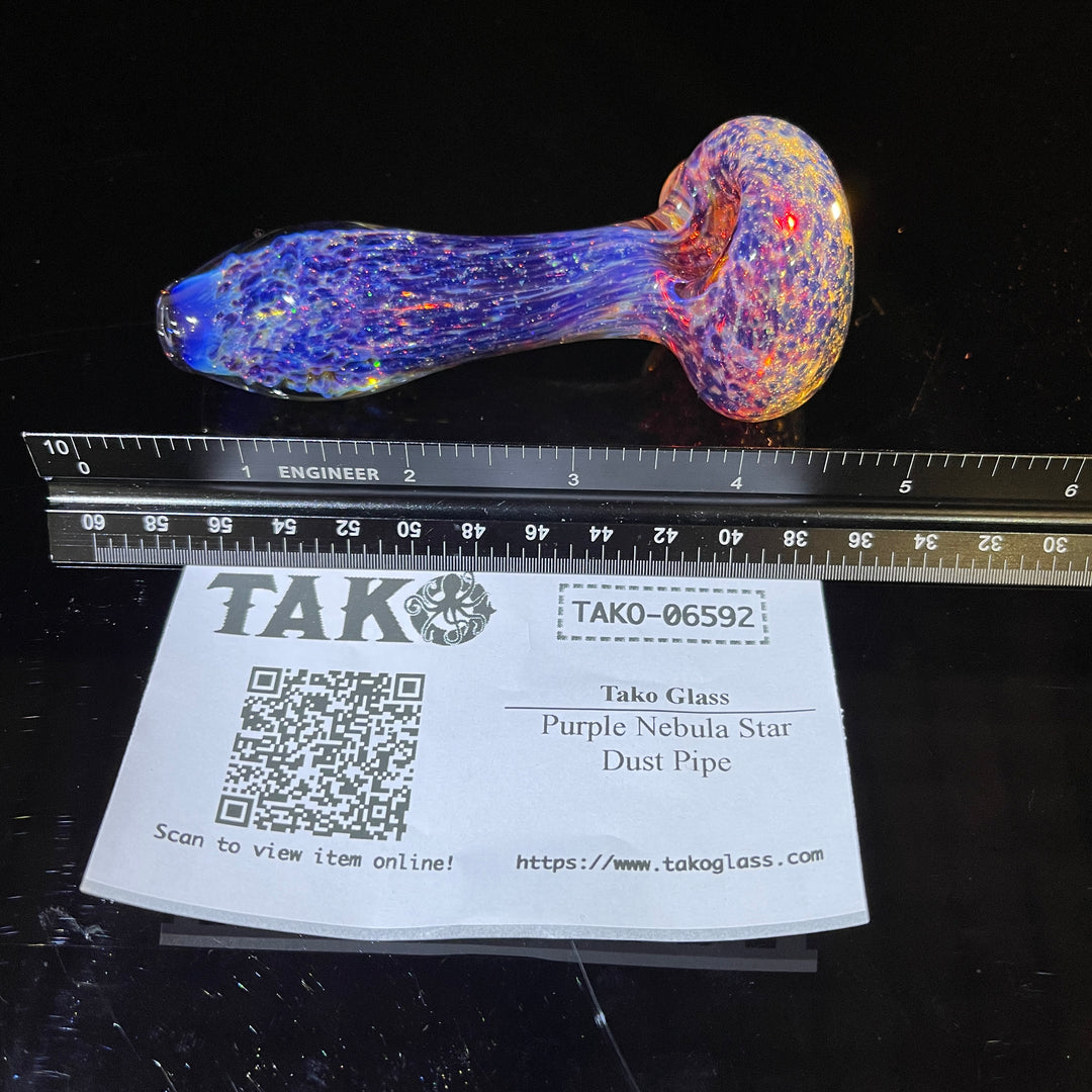 Purple Nebula Star Dust Pipe Glass Pipe Tako Glass   