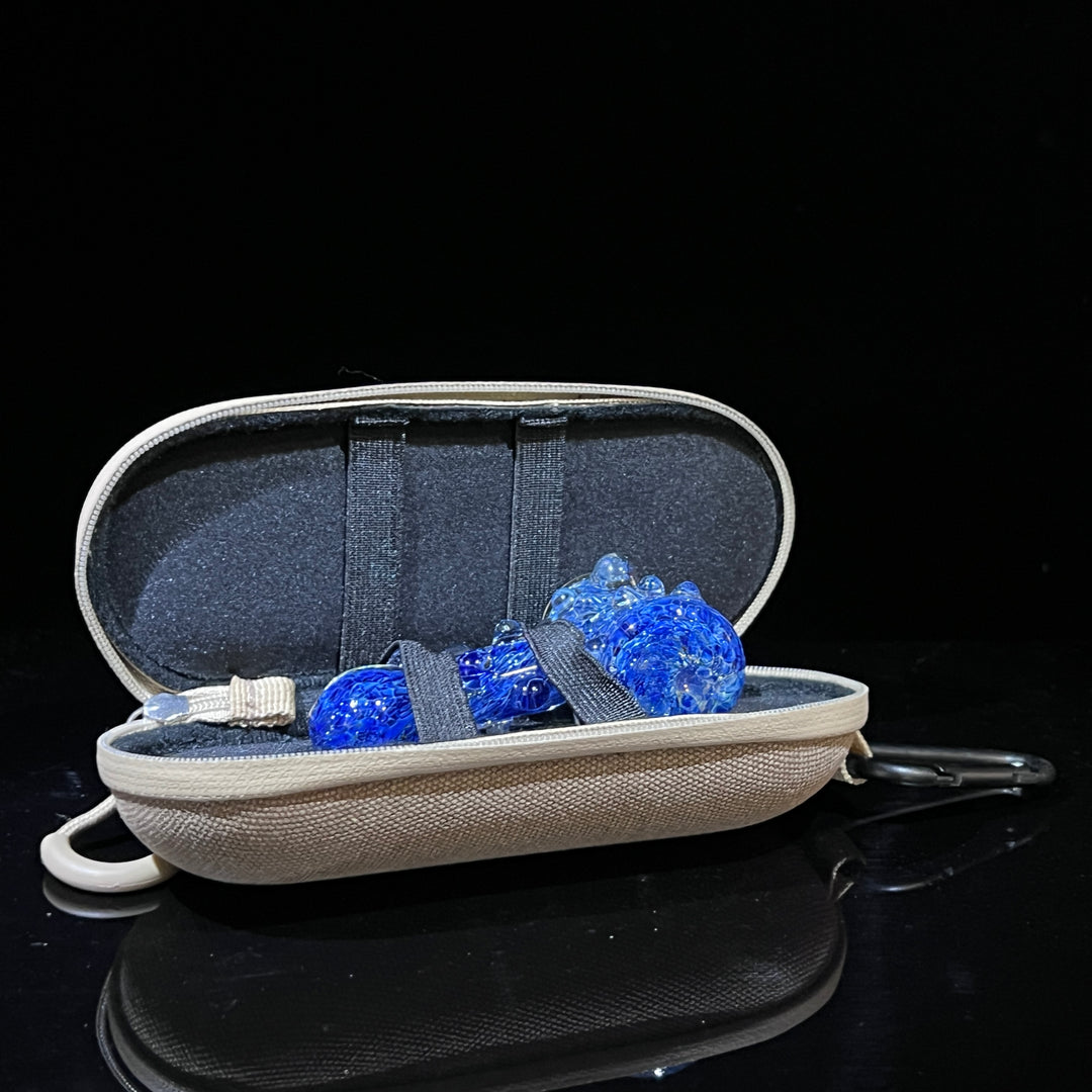 Ocean Blue Marble Hammer + Case Combo Glass Pipe TG   