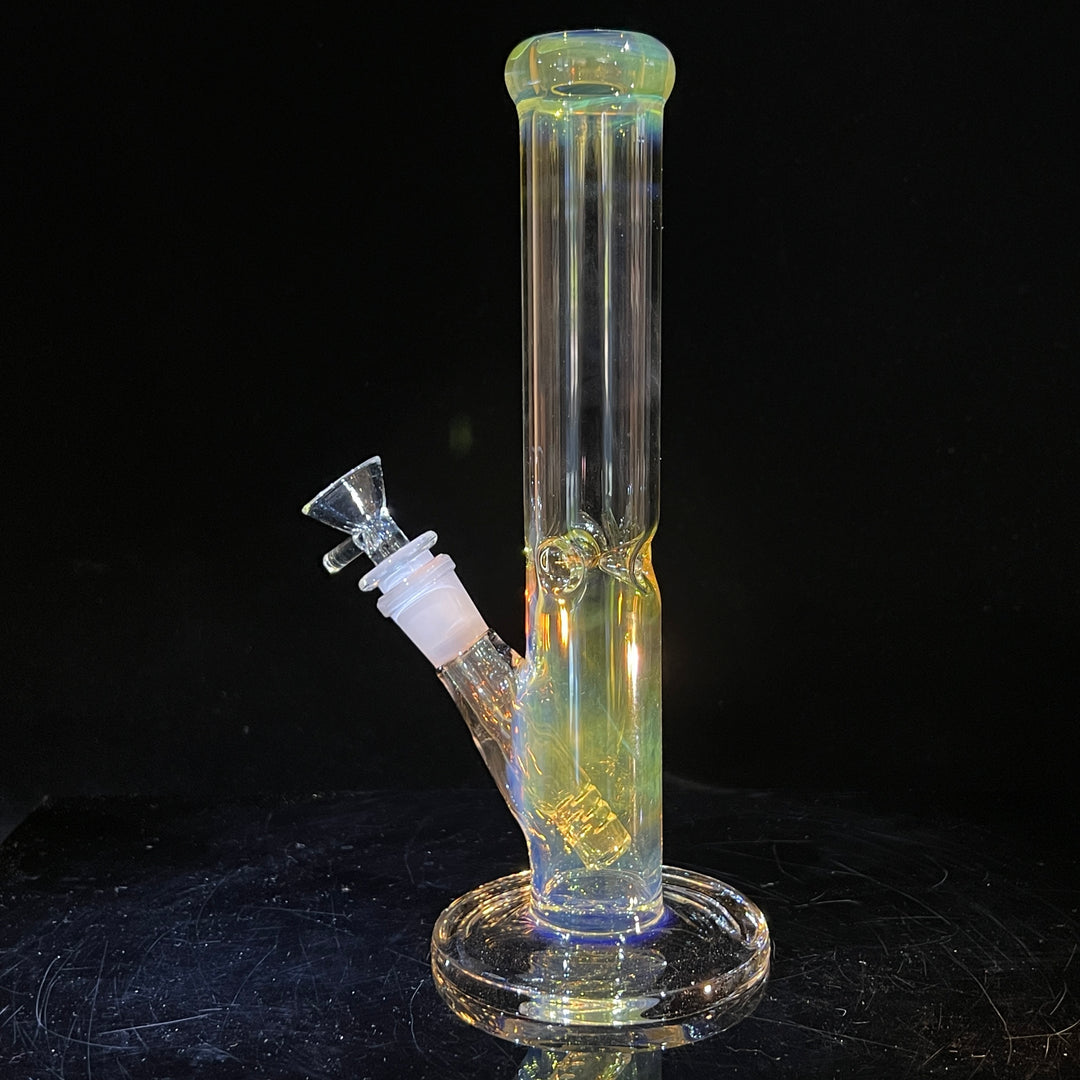 10" Fume Straight Tube Bong + Pullslide Combo Glass Pipe TG   