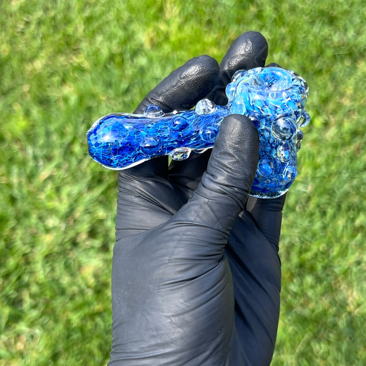 Ocean Blue Marble Hammer + Case Combo Glass Pipe TG   