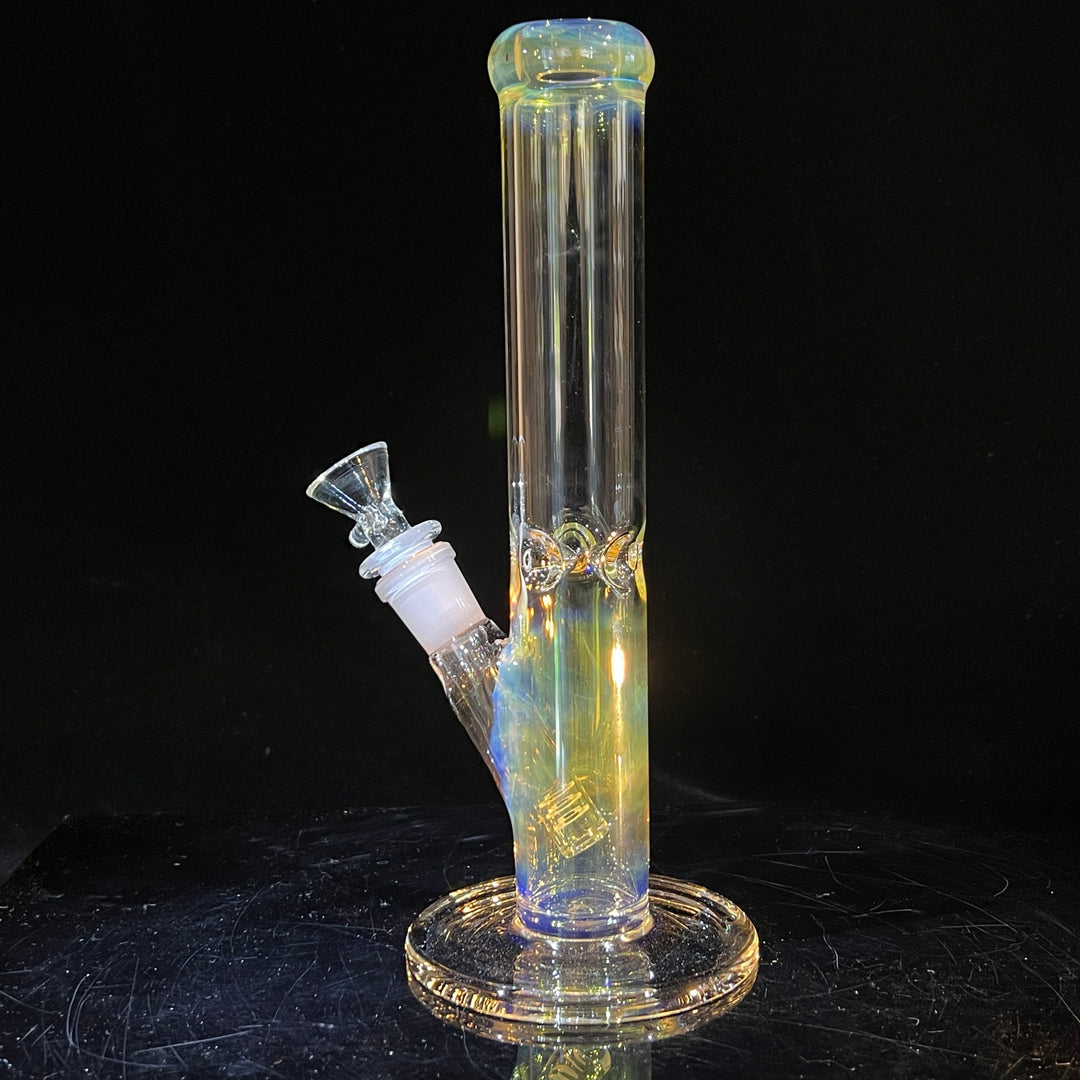 10" Fume Straight Tube Bong Glass Pipe TG   