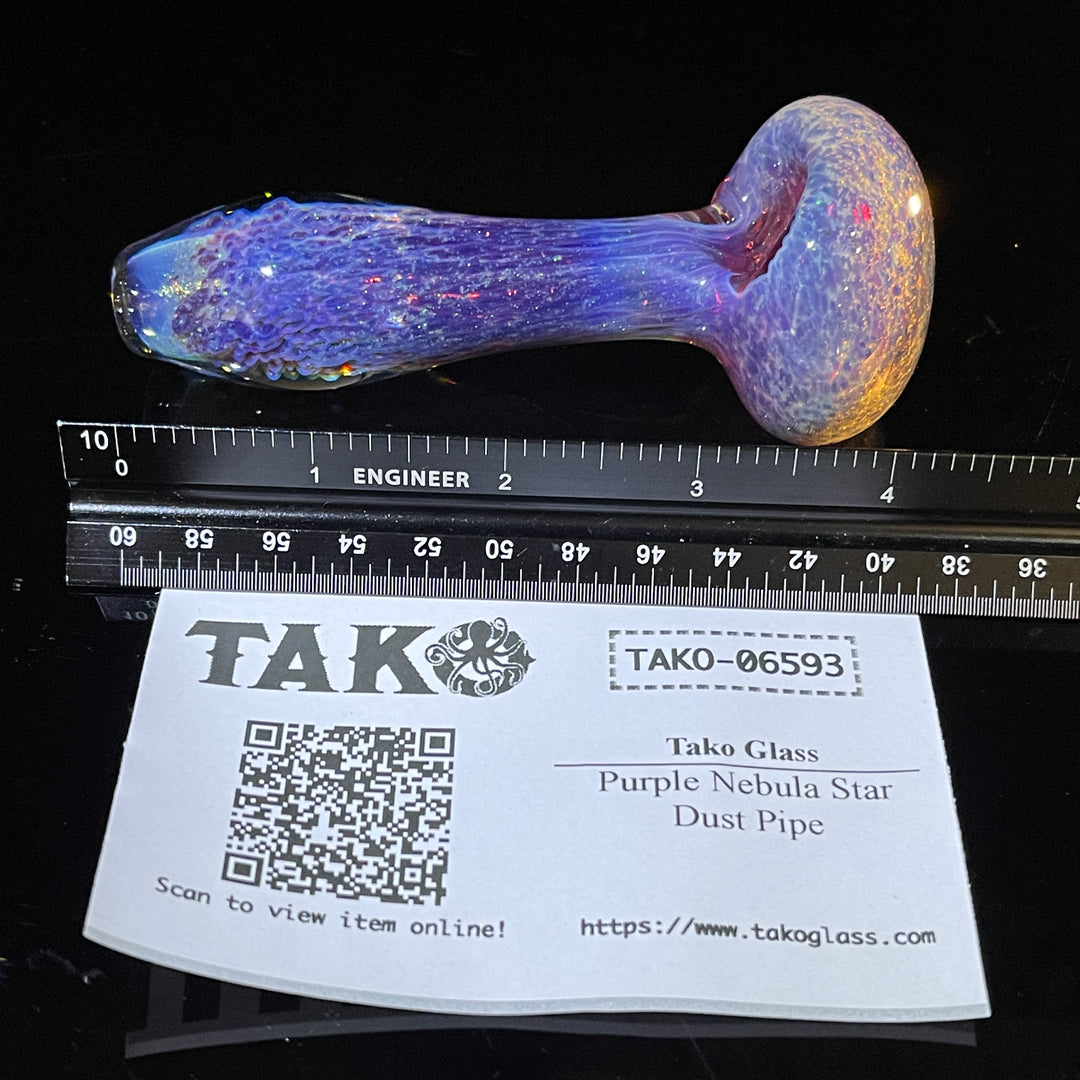 Purple Nebula Star Dust Pipe Glass Pipe Tako Glass   