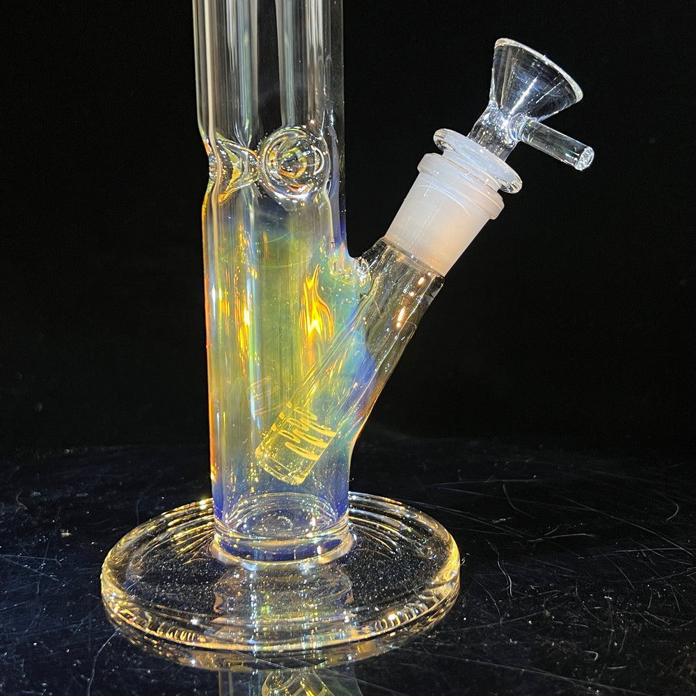 10" Fume Straight Tube Bong Glass Pipe TG   