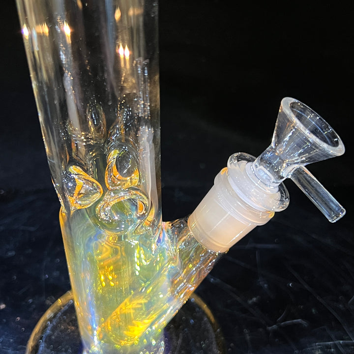 10" Fume Straight Tube Bong Glass Pipe TG   