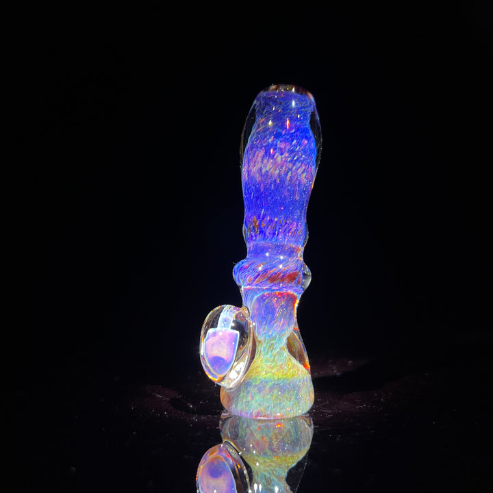 Purple Magic Mushroom Chillum Glass Pipe Beezy Glass   