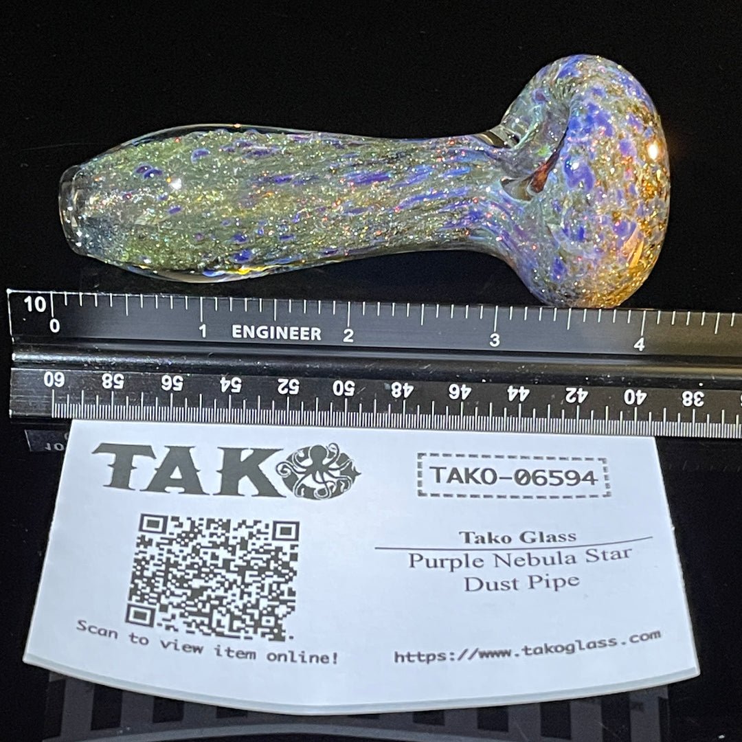 Purple Nebula Star Dust Pipe Glass Pipe Tako Glass   