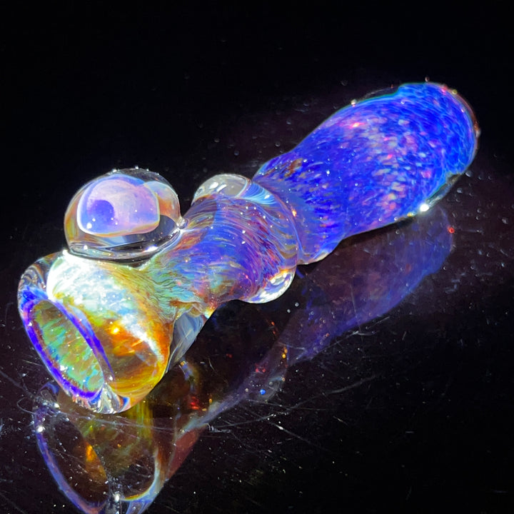 Purple Magic Mushroom Chillum Glass Pipe Beezy Glass   