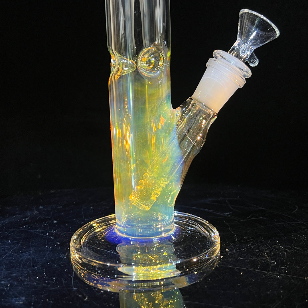 10" Fume Straight Tube Bong Glass Pipe TG   