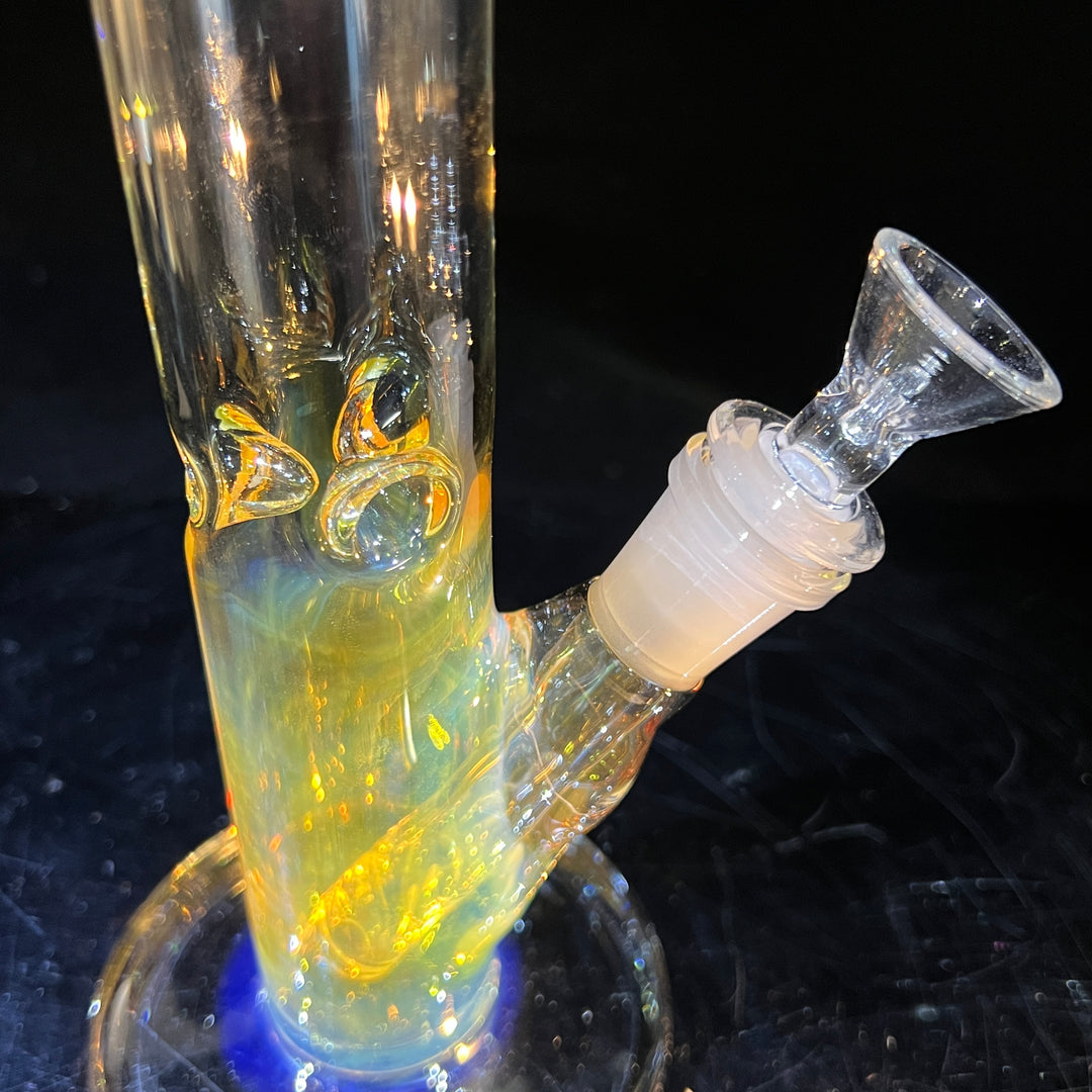 10" Fume Straight Tube Bong Glass Pipe TG   