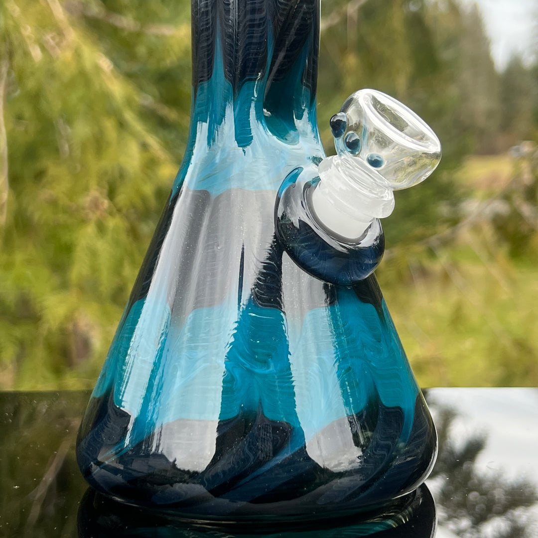 11" Spruce Moose Beaker Bong Glass Pipe Mary Jane's Glass