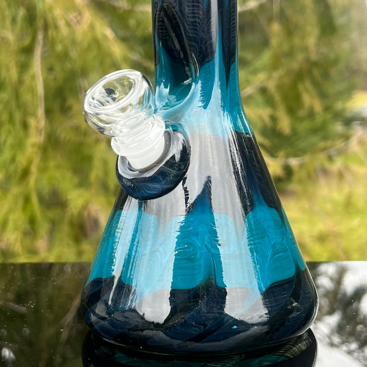 11" Spruce Moose Beaker Bong Glass Pipe Mary Jane's Glass