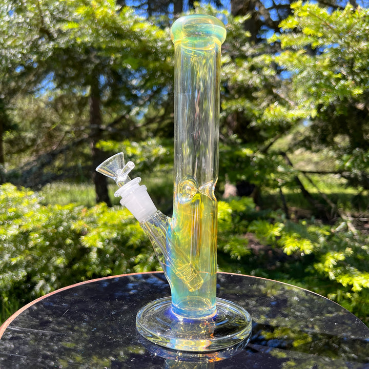 10" Fume Straight Tube Bong Glass Pipe TG   