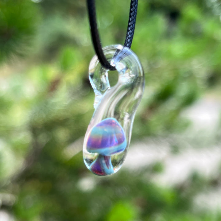 Fancy Mushroom Drop Pendant Glass Pipe Beezy Glass   