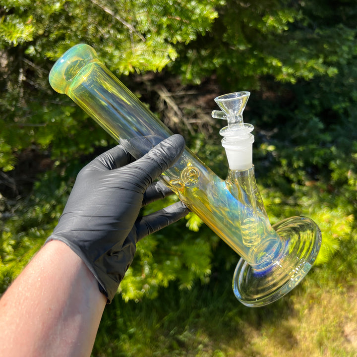 10" Fume Straight Tube Bong Glass Pipe TG   