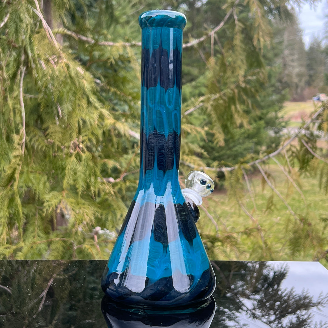 11" Spruce Moose Beaker Bong Glass Pipe Mary Jane's Glass