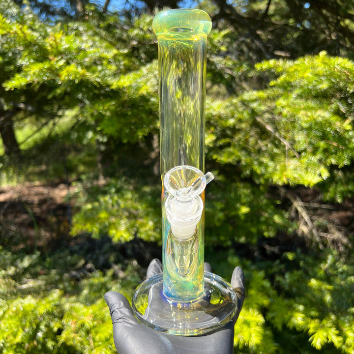 10" Fume Straight Tube Bong Glass Pipe TG   