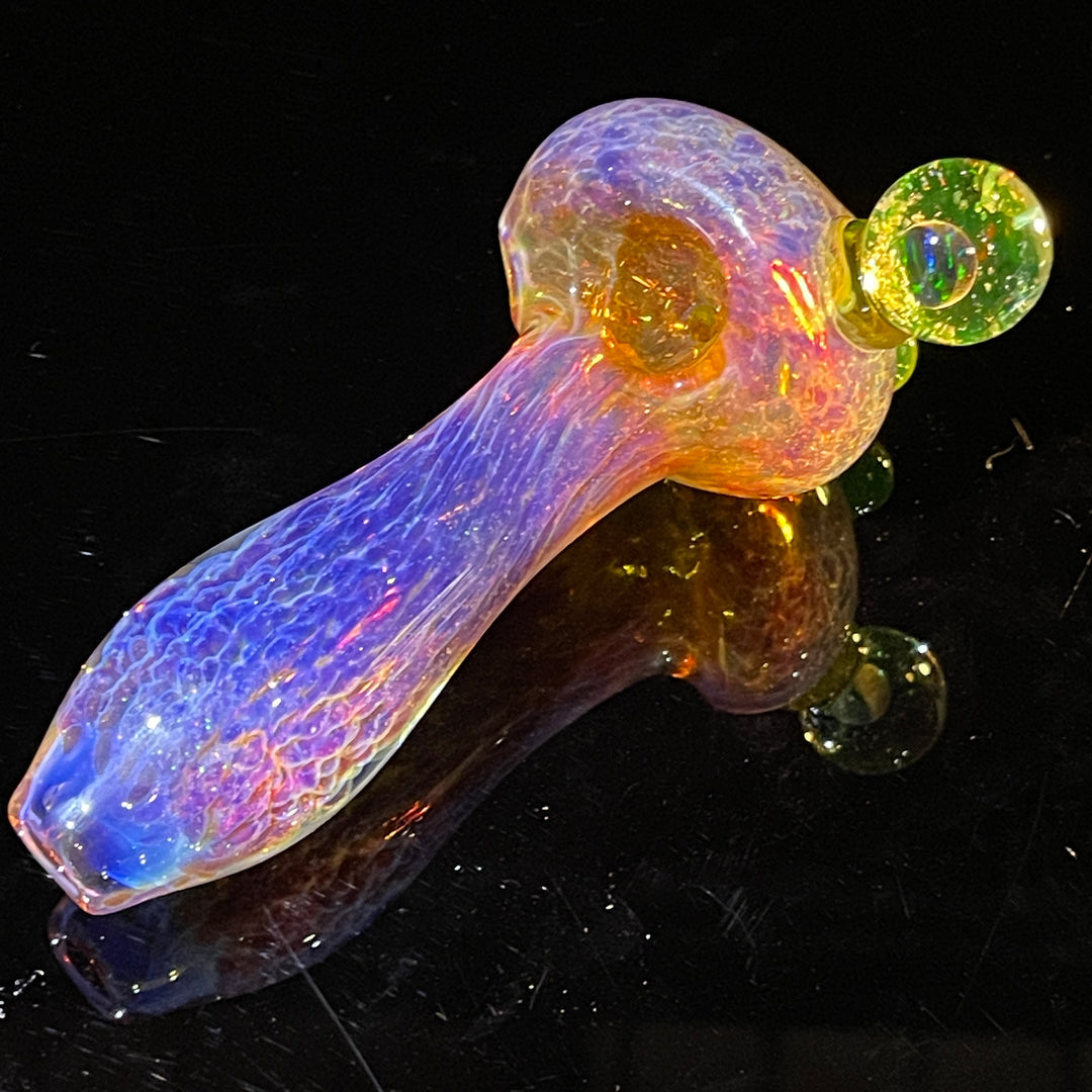 Purple Nebula Large Ion Black Opal Pipe Glass Pipe Tako Glass   