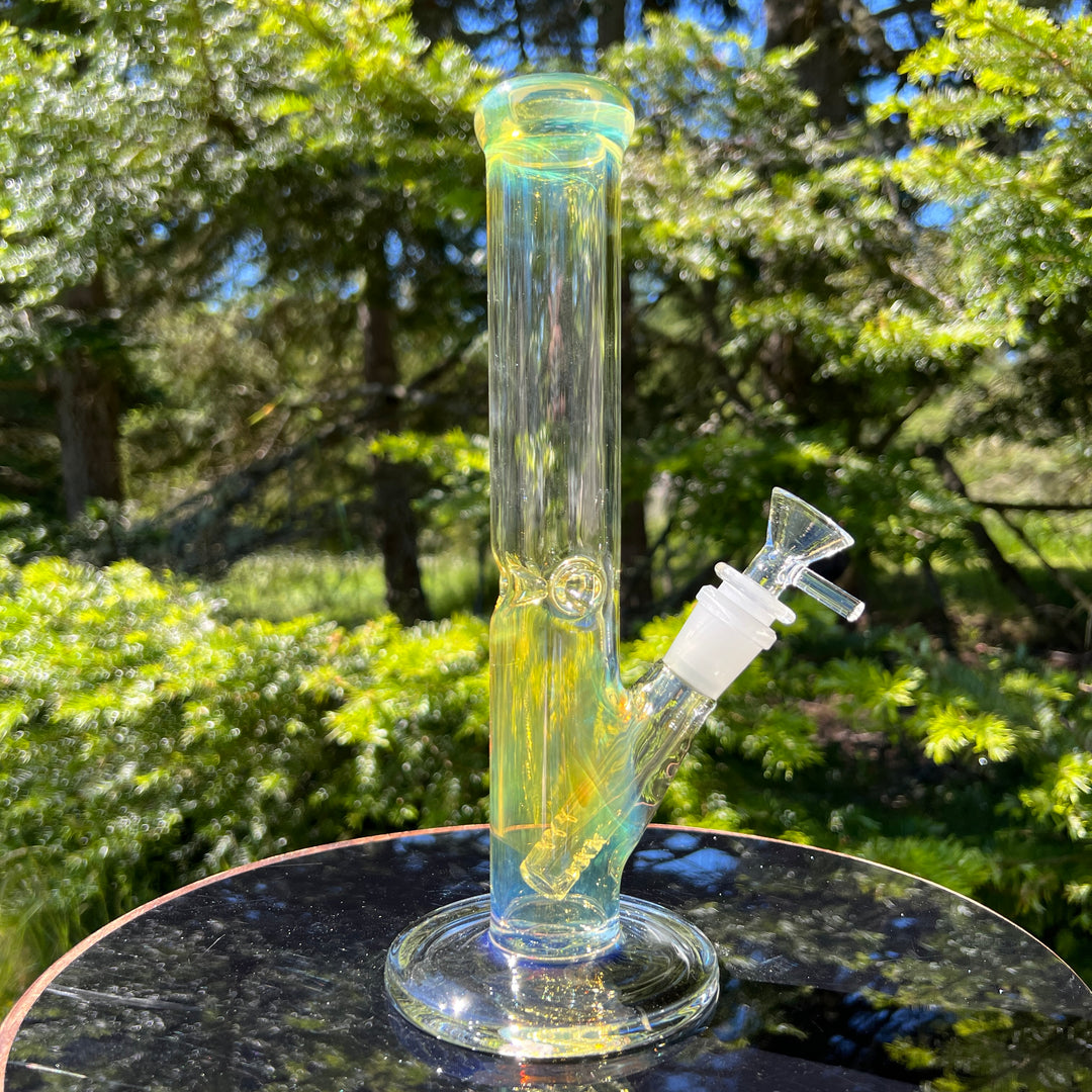 10" Fume Straight Tube Bong Glass Pipe TG   