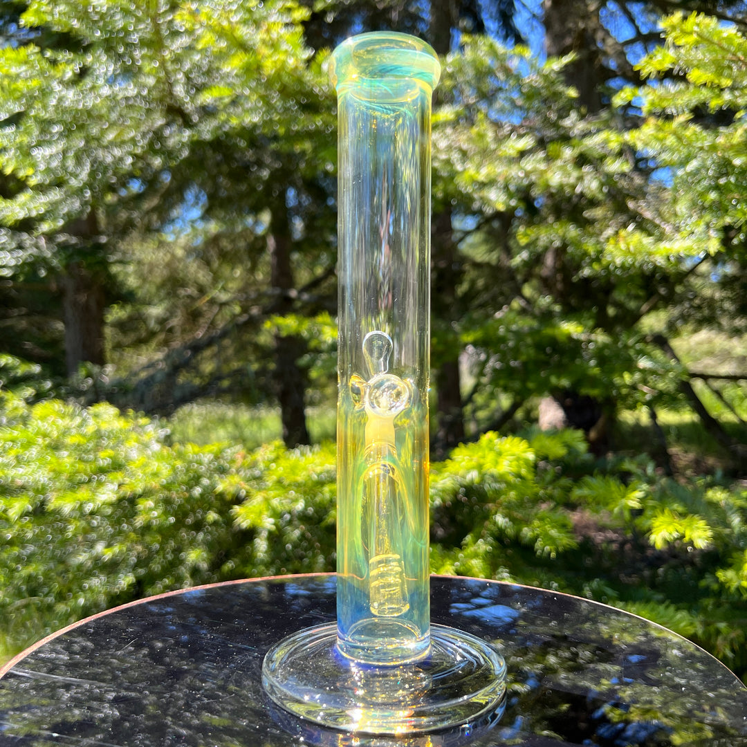 10" Fume Straight Tube Bong Glass Pipe TG   