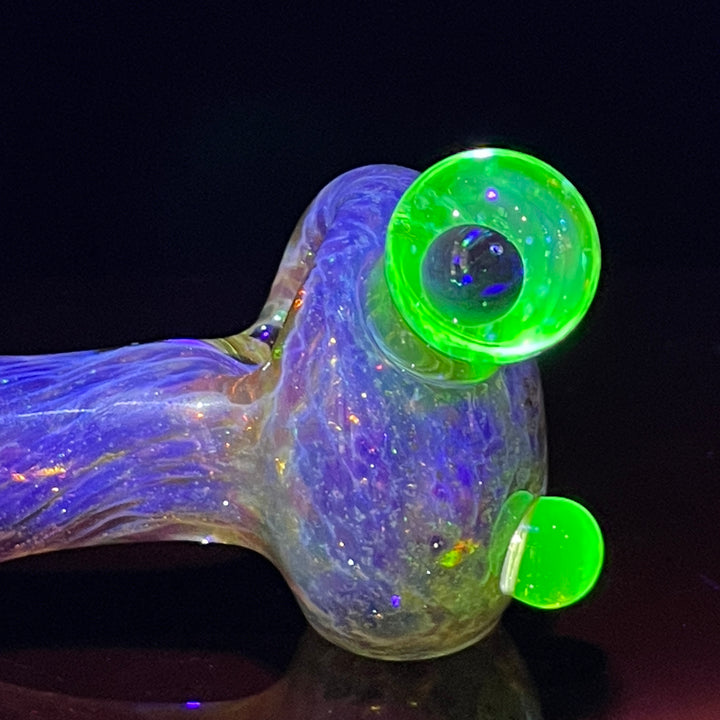 Purple Nebula Large Ion Black Opal Pipe Glass Pipe Tako Glass   