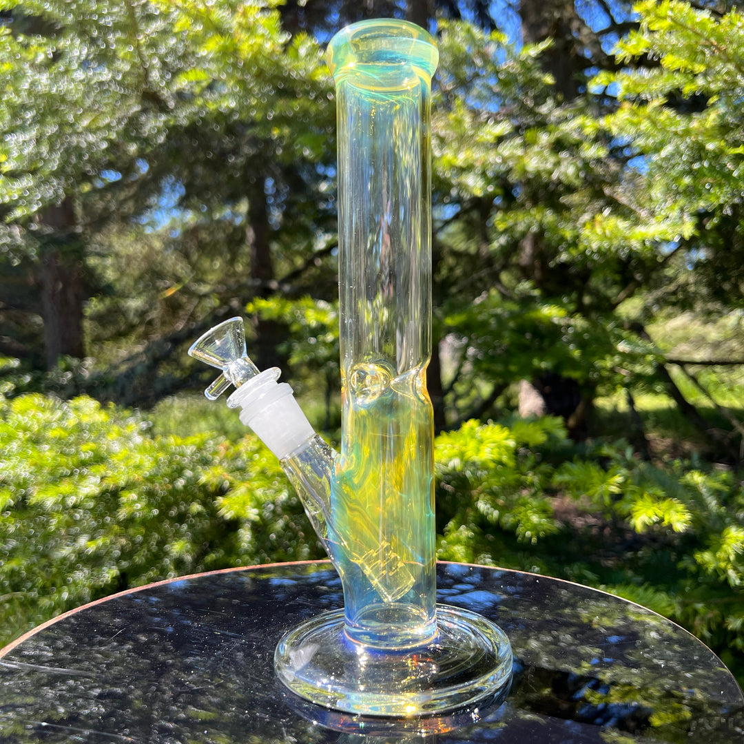 10" Fume Straight Tube Bong Glass Pipe TG   