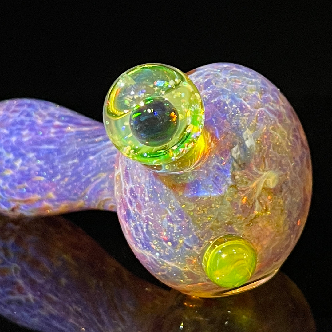 Purple Nebula Large Ion Black Opal Pipe Glass Pipe Tako Glass   