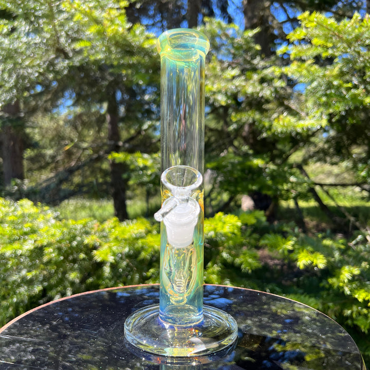 10" Fume Straight Tube Bong Glass Pipe TG   