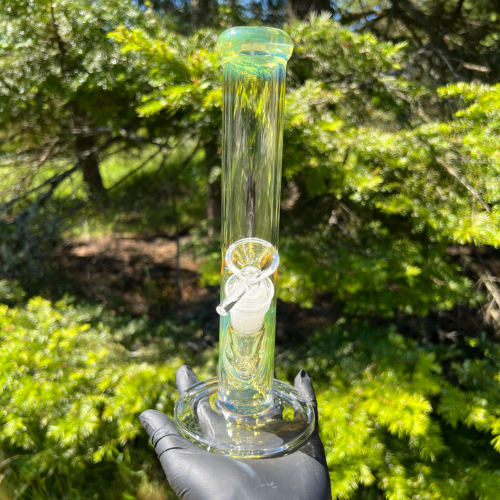 10" Fume Straight Tube Bong Glass Pipe TG   