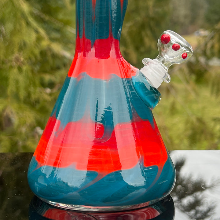 11" Very Berry Beaker Bong Glass Pipe Mary Jane's Glass