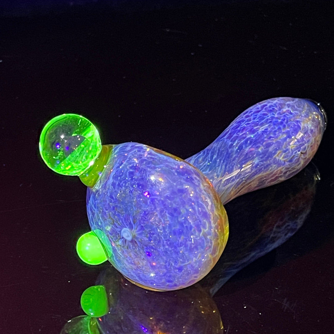 Purple Nebula Large Ion Black Opal Pipe Glass Pipe Tako Glass   