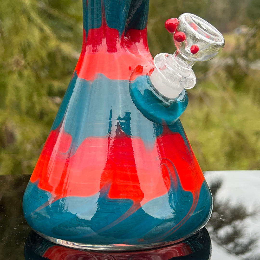 11" Very Berry Beaker Bong Glass Pipe Mary Jane's Glass