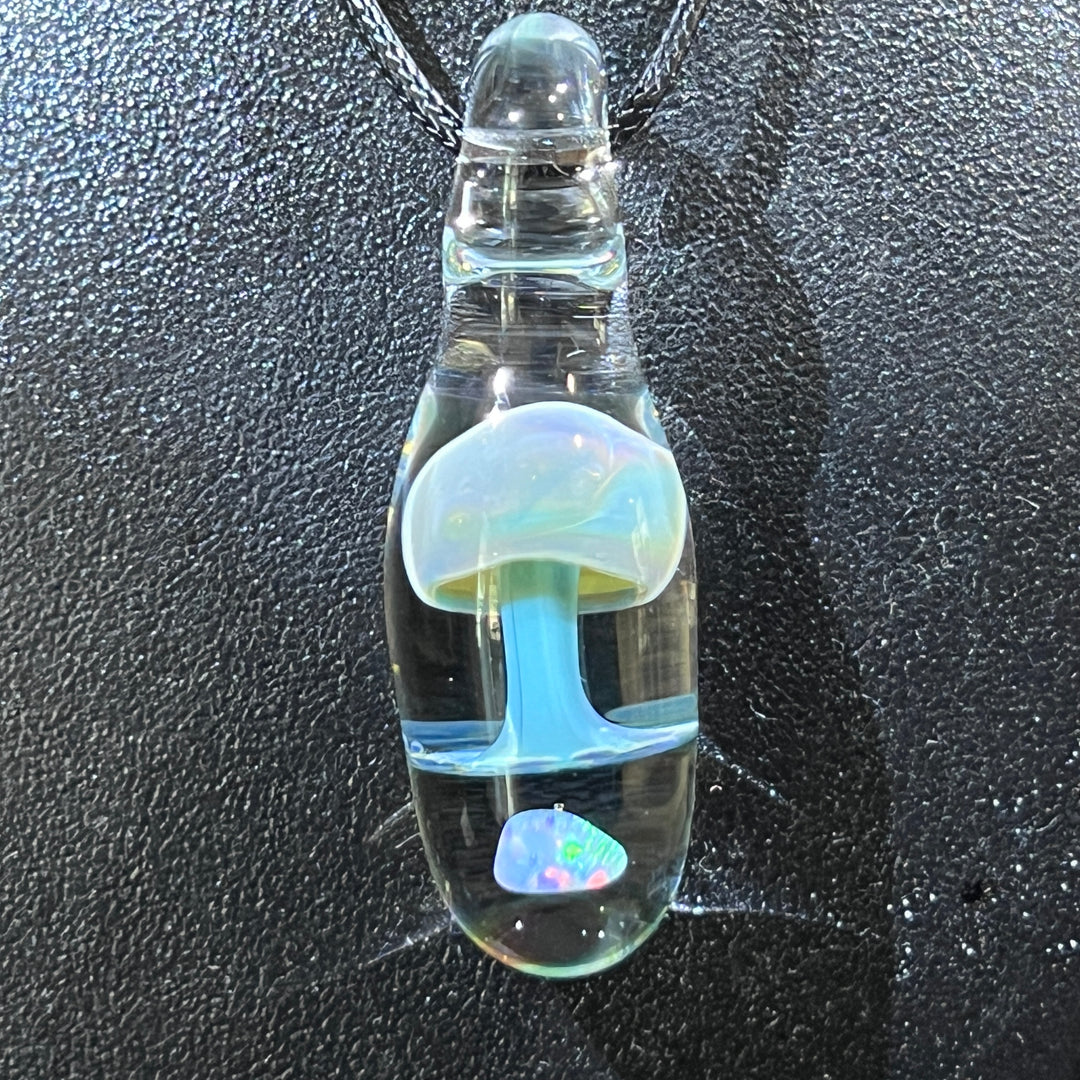 Fancy Mushroom Opal Drop Pendant Glass Pipe Beezy Glass   