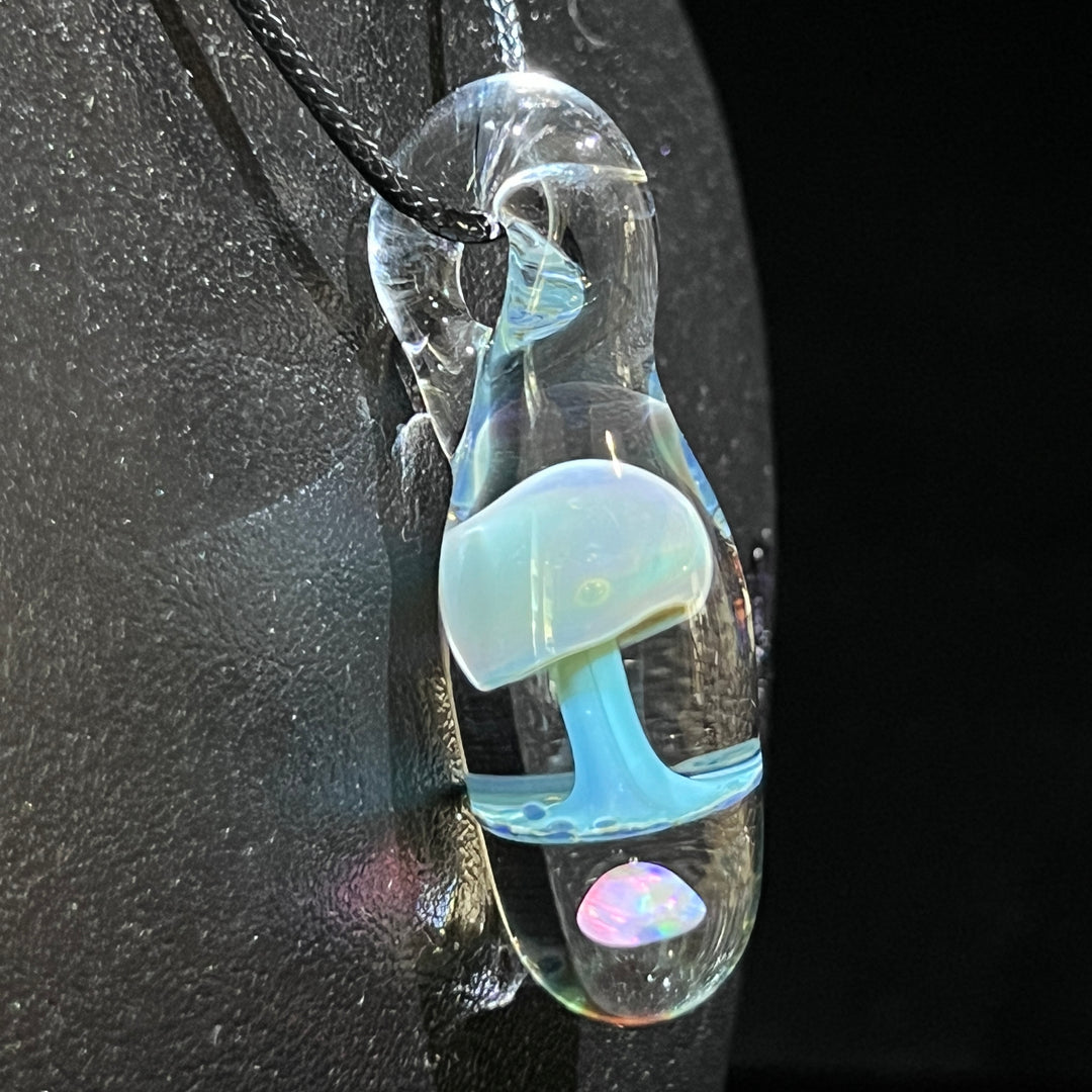 Fancy Mushroom Opal Drop Pendant Glass Pipe Beezy Glass   