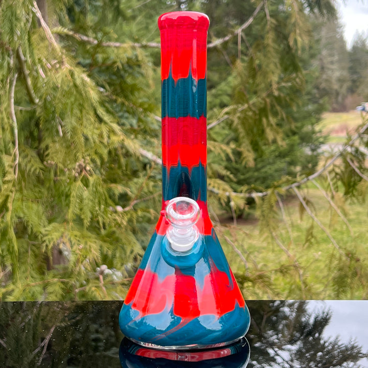 11" Very Berry Beaker Bong Glass Pipe Mary Jane's Glass